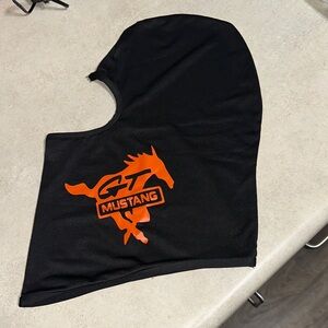 Black and Orange GT Mustang Balaclava